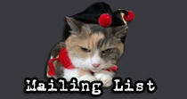 Meooooow.. Join Our Mailing List!