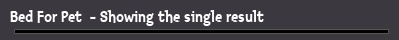 Bed For Pet  - Showing the single result