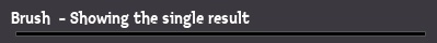 Brush  - Showing the single result