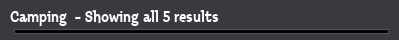 Camping  - Showing all 5 results