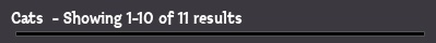 Cats  - Showing 1-10 of 11 results