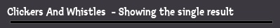 Clickers And Whistles  - Showing the single result