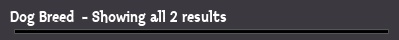Dog Breed  - Showing all 2 results