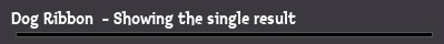 Dog Ribbon  - Showing the single result