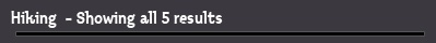 Hiking  - Showing all 5 results