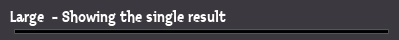 Large  - Showing the single result