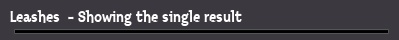 Leashes  - Showing the single result