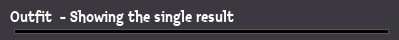 Outfit  - Showing the single result