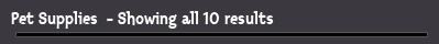 Pet Supplies  - Showing all 10 results
