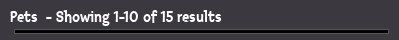 Pets  - Showing 1-10 of 15 results