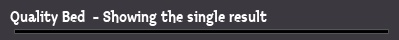 Quality Bed  - Showing the single result