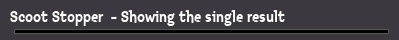 Scoot Stopper  - Showing the single result
