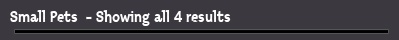 Small Pets  - Showing all 4 results