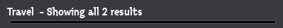 Travel  - Showing all 2 results