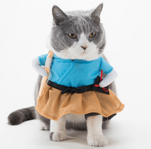 Feline Funhouse Costume Set: Dress Up Your Cat In Style! - $15.25