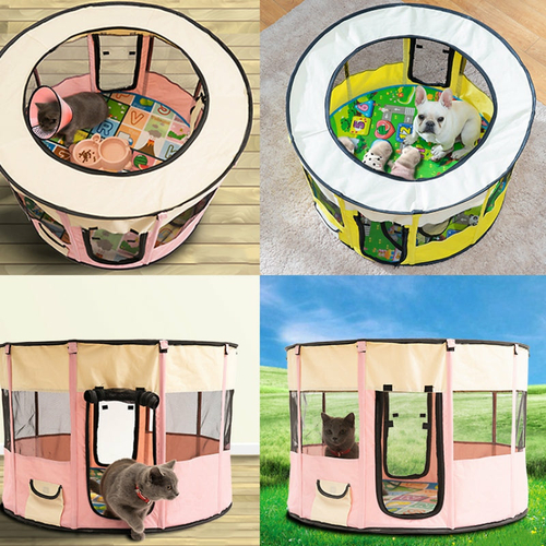 Portable Pet House Oxford Cloth Crate Room Playing - $43.00