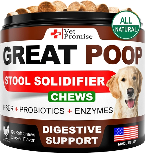 Great Poop Probiotics for Dogs   Dog Stool Softener   Fiber for Dogs - $23.18