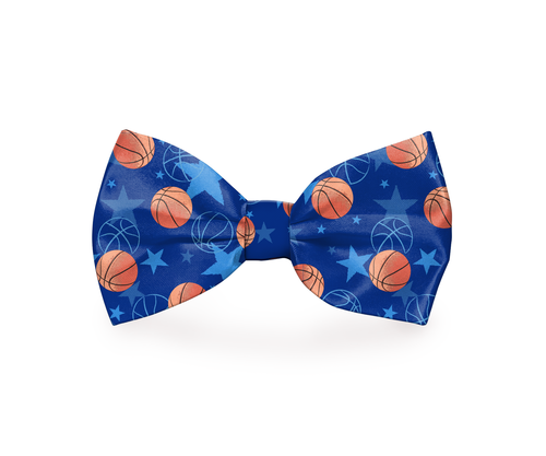 Basketball Sports Blue Dog Bow Tie - $8.00