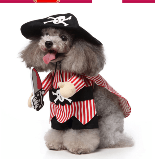 Funny Cosplay Pet Costume Set: Cute Cartoon Dog Outfit For Halloween - $17.05