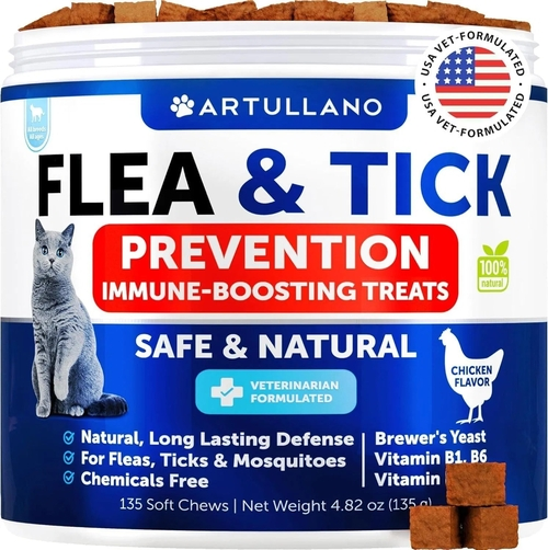 Natural Flea And Tick Prevention Supplement for Cats - $18.99