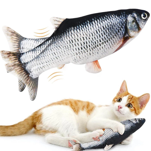 Electronic Floppy Fish Cat Toy Moving Fish Toy for Cats - $12.99