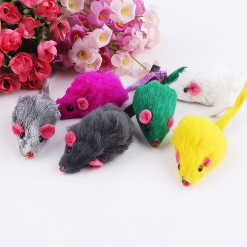 10 PCS PLUSH MOUSE CAT TOYS (Random Color) - $14.39