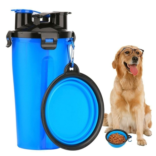 2 in 1 Dog Drinking Water Bottle with Bowls - $17.00